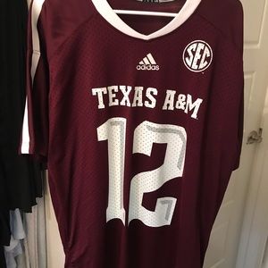 Worn once - Adidas mens Texas A&M Jersey
